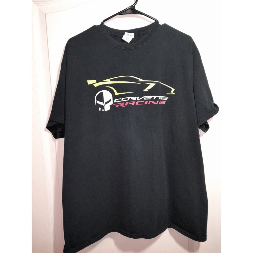 Vintage Corvette Racing Black T-Shirt Men's Size Extra Large 1990s